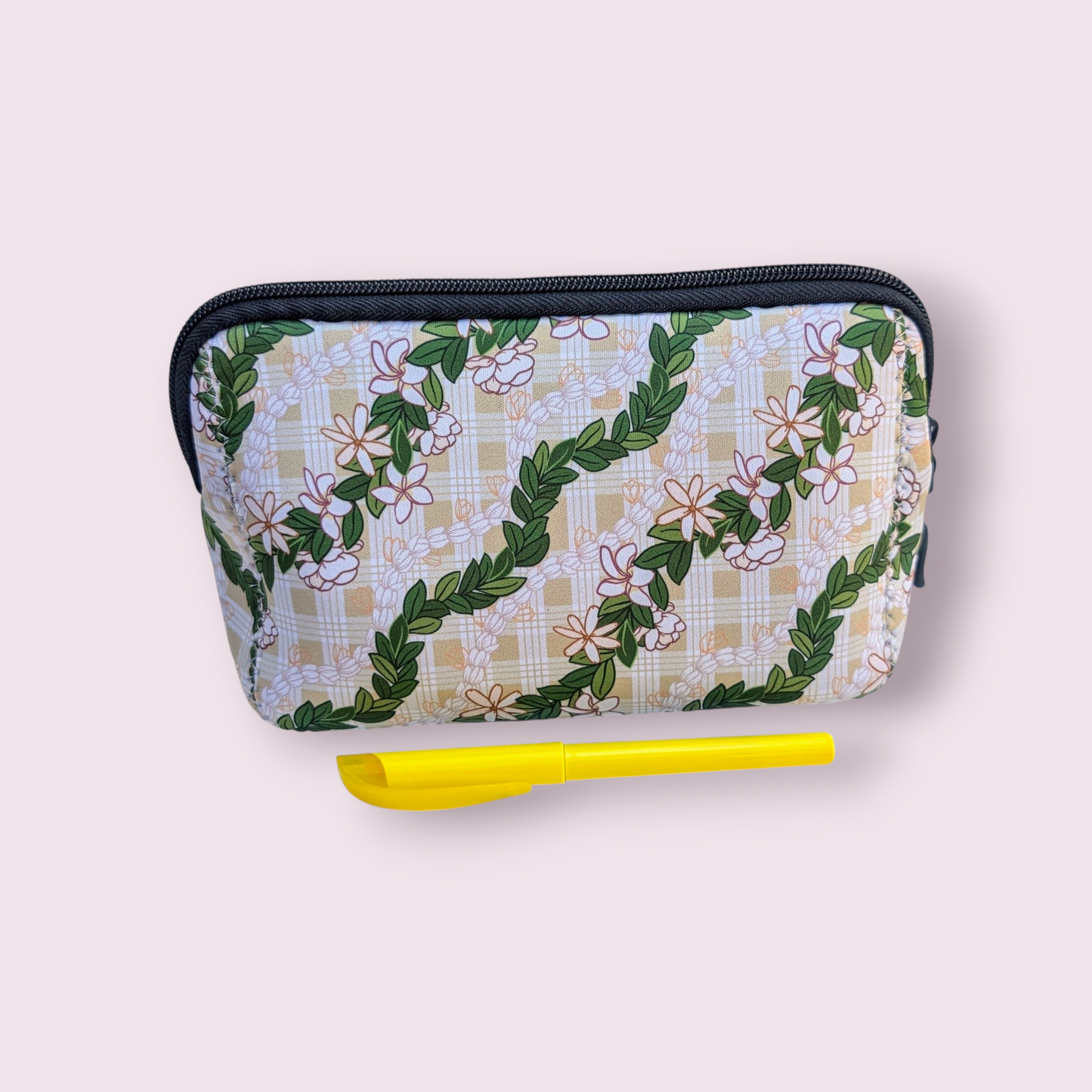 Cosmetic Bag- Palaka Tiare Pikake Maile
