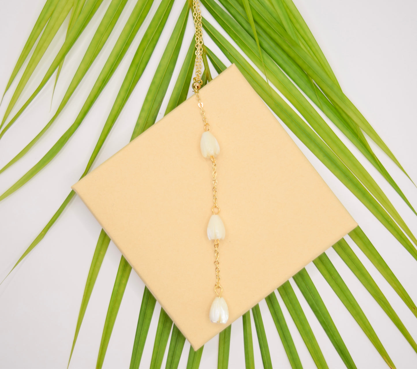 Mother of Pearl Pikake Drop Necklace