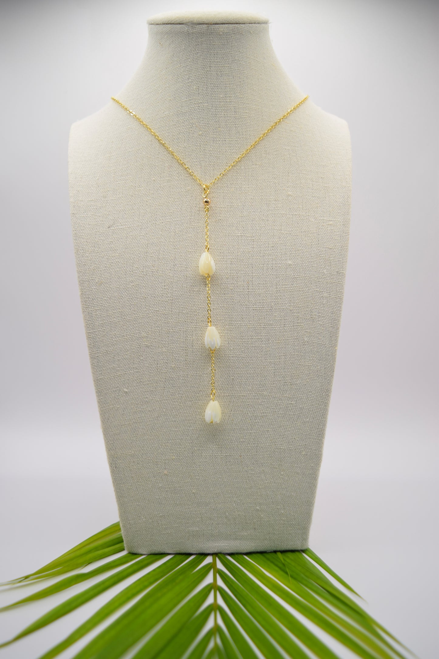 Mother of Pearl Pikake Drop Necklace