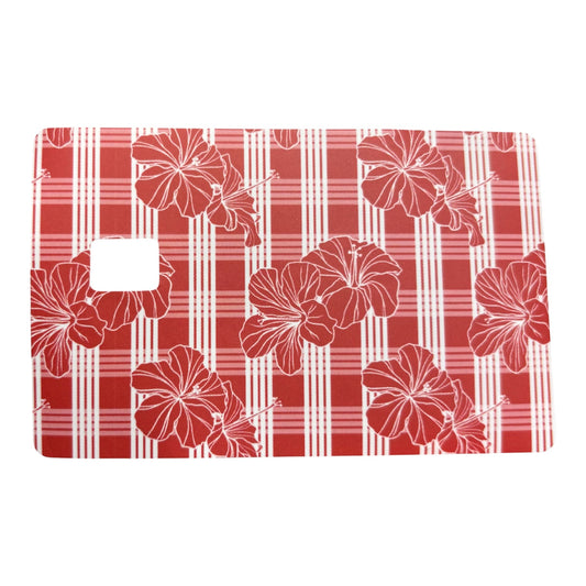 Card Cover Sticker - Red Palaka Hibiscus