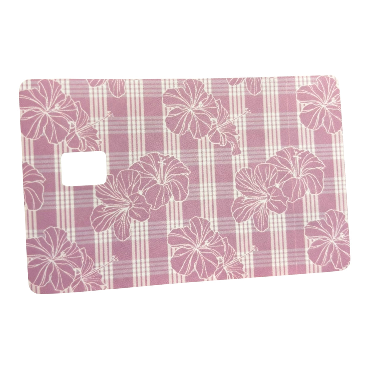 Card Cover Sticker - Lavender Palaka Hibiscus