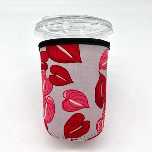 Small Cup Cozy Sleeve (Tall & Grande) Anthurium