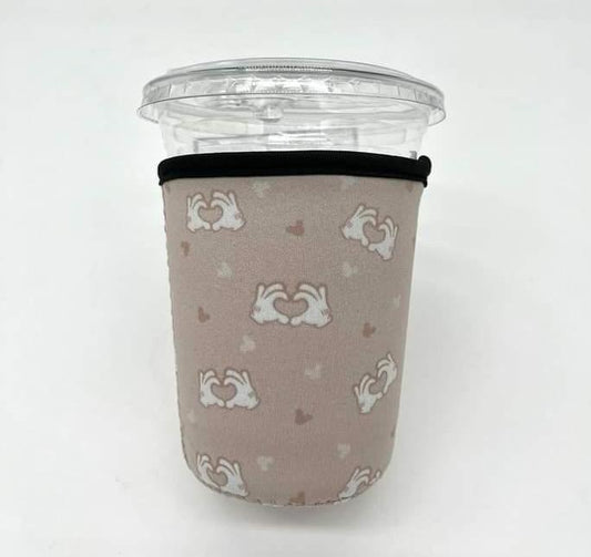 Small Cup Cozy Sleeve (Tall & Grande) Heart Hands