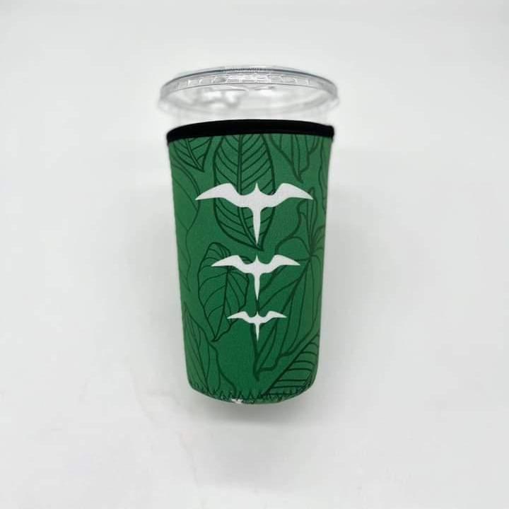 Medium Cup Cozy Sleeve (Venti) Iwa Bird & Kalo Leaf