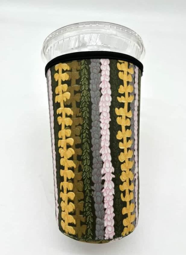 Large Cup Cozy Sleeve (Trenta) Mixes Leis Green