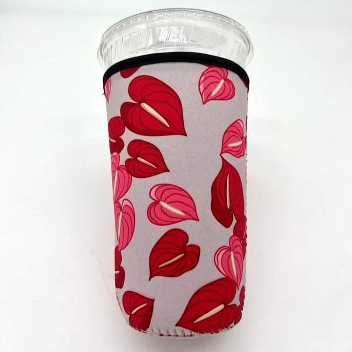 Large Cup Cozy Sleeve (Trenta) Anthurium