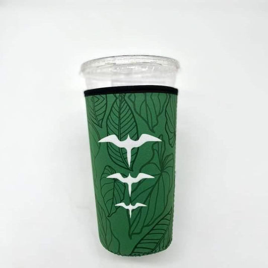 Large Cup Cozy Sleeve (Trenta) Iwa Bird Kalo Leaf