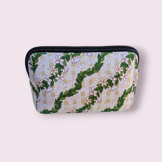 Cosmetic Bag- Palaka Tiare Pikake Maile