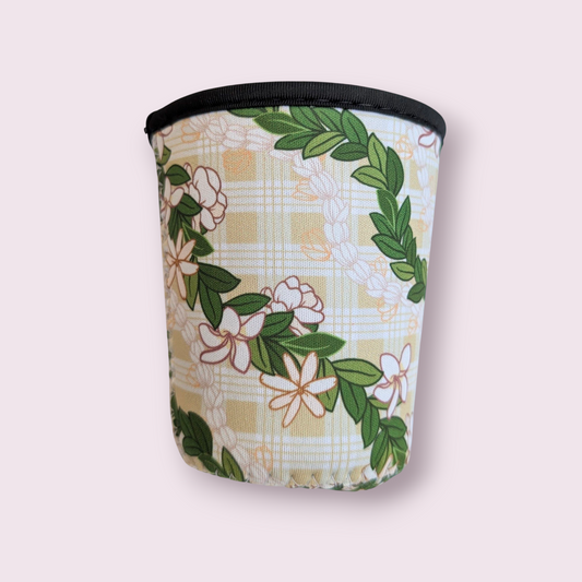 Small Cup Cozy Sleeve (Tall & Grande)Maile Gardenia Palaka