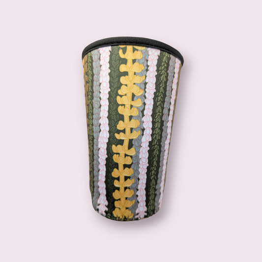 Large Cup Cozy Sleeve (Trenta) Mixes Leis Green