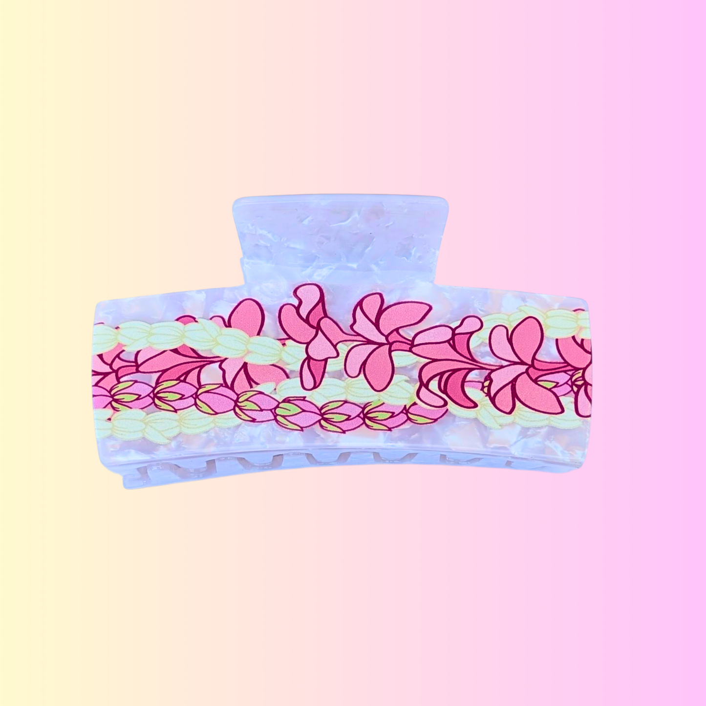 Luxe Hair Claw - Plumeria & Lokelani